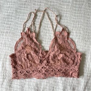 Free People One Adella Bralette Mauve Pink